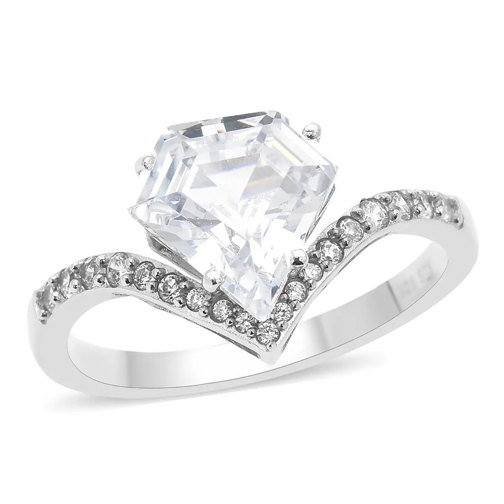 Sterling Silver Chevron Band